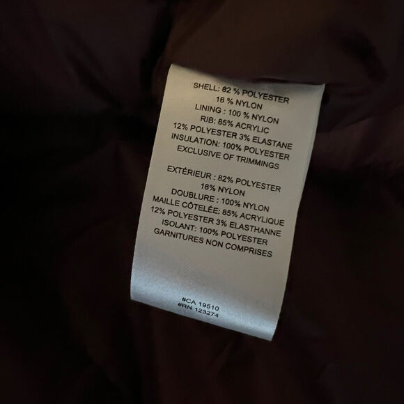 Lole NWT Faith L Edition Sz XS Jacket El Capitane Maroon Full Zip LUW0638 Vegan - Picture 9 of 9